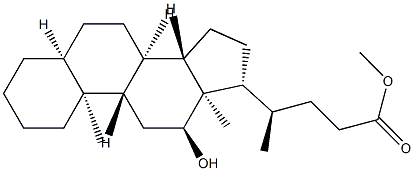 12α-Hydroxy-5β-cholan-24-oic acid methyl ester Structure