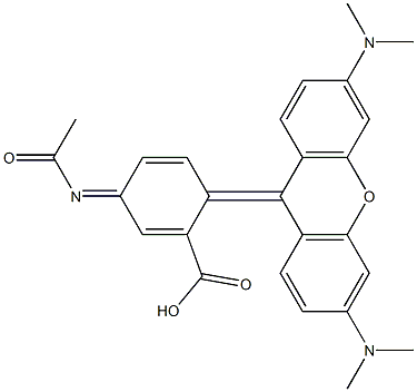 acetamidotetramethylrhodamine Struktur