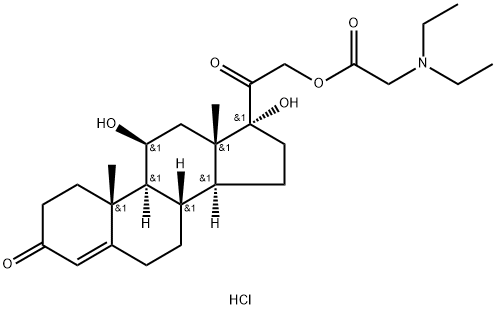 hydrocortamate hydrochloride Struktur