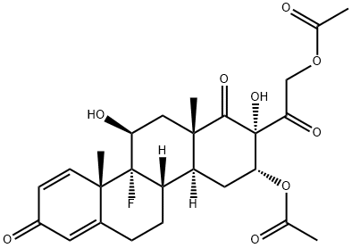 16-acetoxy-17-acetoxymethyl-11,17-dihydroxy-D-homoandrosta-1,4-diene-3,17-dione|