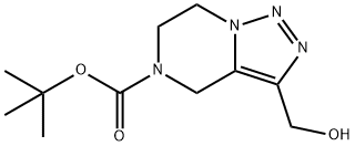 3-Hydroxymethyl-6,7-Dihydro-4H-[1,2,3]Triazolo[1,5-A]Pyrazine-5-Carboxylic Acid Tert-Butyl Ester(WX140081) Structure