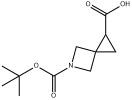 5-[(TERT-ブトキシ)カルボニル]-5-アザスピロ[2.3]ヘキサン-1-カルボン酸 化学構造式