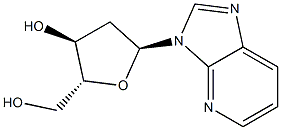 2'-deoxyribofuranosyl-1-deazapurine Struktur