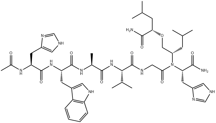 gastrin releasing peptide (20-27), N-acetyl-Leu(26)-psi(CH2O)Leu(27)-|