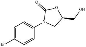 (5R)-3-(4-bromophenyl)-5-(hydroxymethyl)-1,3-oxazolidin-2-one（WS205145） Structure