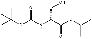 N-叔丁氧羰基-D-丝氨酸异丙酯,1253690-13-9,结构式