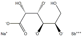 三价葡酸锑钠 结构式
