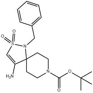 tert-Butyl 4-amino-1-benzyl-2,2--dioxothia-1,8-diazaspiro[4.5]dec-3-ene-8-carboxylate|