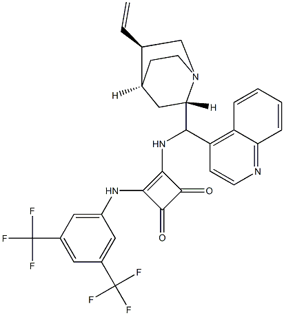 3-[[3,5-bis(trifluoroMethyl)phenyl]aMino]-4-[(8α,9S)-cinchonan-9-ylaMino]-3-Cyclobutene-1,2-dione Structure