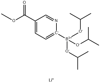 Lithium triisopropyl 2-(5-methoxycarbonylpyridyl)borate Struktur