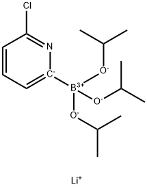 Lithium triisopropyl 2-(6-chloropyridyl)borate, 1256364-41-6, 结构式