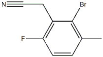 2-BroMo-6-fluoro-3-Methylphenylacetonitrile, 96% Structure