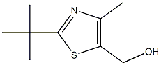 2-叔丁基-4-甲基噻唑-5-甲醇 结构式