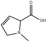 1-メチル-2,5-ジヒドロ-1H-ピロール-2-カルボン酸塩酸塩 化学構造式