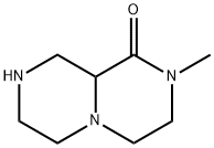2-methylhexahydro-2H-pyrazino[1,2-a]pyrazin-1(6H)-one(SALTDATA: FREE) Struktur