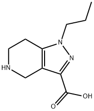 1-propyl-4,5,6,7-tetrahydro-1H-pyrazolo[4,3-c]pyridine-3-carboxylic acid(SALTDATA: HCl 1.5H2O) Structure