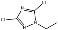 3,5-ジクロロ-1-エチル-1H-1,2,4-トリアゾール 化学構造式