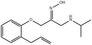 1-[2-(2-Propenyl)phenoxy]-3-isopropylaminoacetone (E)-oxime Struktur