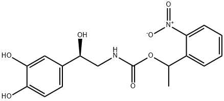4-[(1R)-[2-[1-(2-Nitrophenyl)ethyl]carboxyamino]-1-hydroxyethyl]benzene-1,2-diol Structure