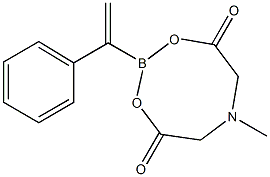 1-苯乙烯基硼酸甲基亚氨基二乙酸酯, 1257651-50-5, 结构式