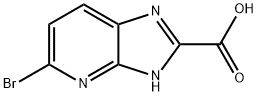 5-bromo-1H-imidazo[4,5-b]pyridine-2-carboxylic acid Struktur