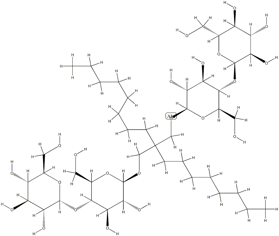 Decyl maltose neopentyl glycol Struktur