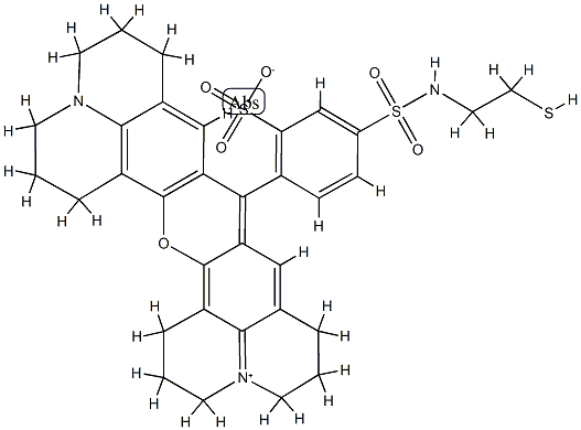 TEXAS RED-2-SULFONAMIDOETHYL MERCAPTAN Structure
