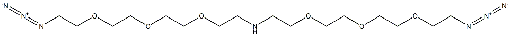 NH-(PEG3-azide)2, 1258939-39-7, 结构式