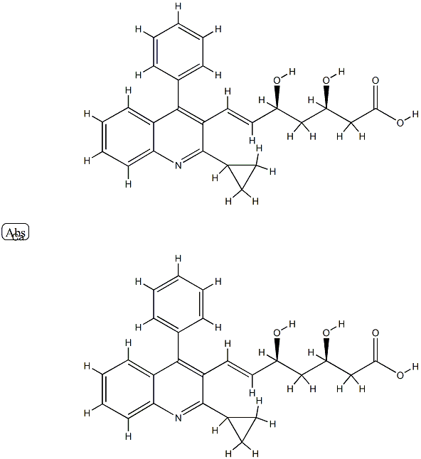 Pitavastatin Defuoro IMpurity CalciuM Salt Struktur