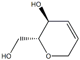 (2R,3S)-2-(羟甲基)-3,6-二氢-2H-吡喃-3-醇,125901-90-8,结构式