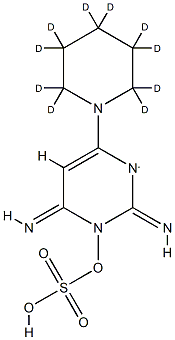 米诺地尔磺酸酯-d10 结构式