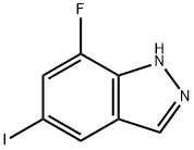 7-Fluoro-5-iodo-1H-indazole Struktur