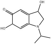 5H-Indol-5-one,1,2,3,6-tetrahydro-3,6-dihydroxy-1-(1-methylethyl)-(9CI) Structure