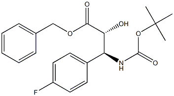 tert-butyl (1S,2R)-2-((benzyloxy)carbonyl)-1-(4-fluorophenyl)-2-hydroxyethylcarbamate 结构式