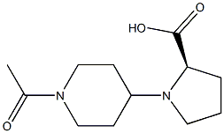 (R)-1-(acetyl-piperidin-4-yl)-pyrrolidine-2-carboxylic acid 结构式