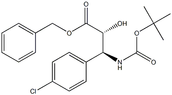 tert-butyl (1S,2R)-2-((benzyloxy)carbonyl)-1-(4-chlorophenyl)-2-hydroxyethylcarbamate Structure