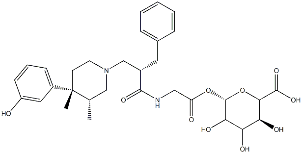 ALVIMOPAN ACYL GLUCURONIDE (MIXTURE OF ISOMERS) 结构式