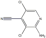 2-amino-3,5-dichloroisonicotinonitrile Structure