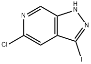 5-氯-3-碘-1H-吡唑并[3,4-c]吡啶, 1260666-29-2, 结构式