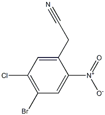2-(4-bromo-5-chloro-2-nitrophenyl)acetonitrile Structure