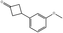 3-(3-methoxyphenyl)cyclobutanone 化学構造式