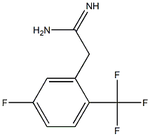 2-(5-fluoro-2-(trifluoromethyl)phenyl)acetamidine Structure