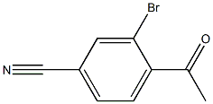 4-acetyl-3-bromobenzonitrile Structure