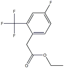 ethyl 2-(4-fluoro-2-(trifluoromethyl)phenyl)acetate Structure