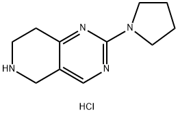 2-PYRROLIDIN-1-YL-5,6,7,8-TETRAHYDROPYRIDO[4,3-D]PYRIMIDINE DIHYDROCHLORIDE,1260764-61-1,结构式