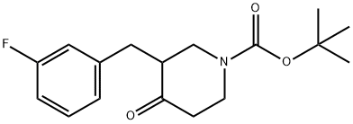 1260778-41-3 tert-butyl 3-(3-fluorobenzyl)-4-oxopiperidine-1-carboxylate