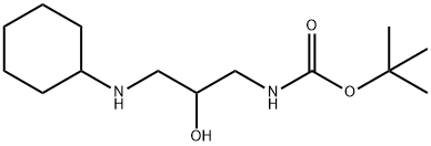 tert-butyl 3-(cyclohexylamino)-2-hydroxypropylcarbamate, 1260789-28-3, 结构式