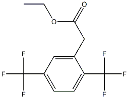 ethyl 2-(2,5-bis(trifluoromethyl)phenyl)acetate Structure