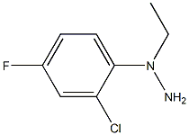 (1-(2-chloro-4-fluorophenyl)ethyl)hydrazine Structure