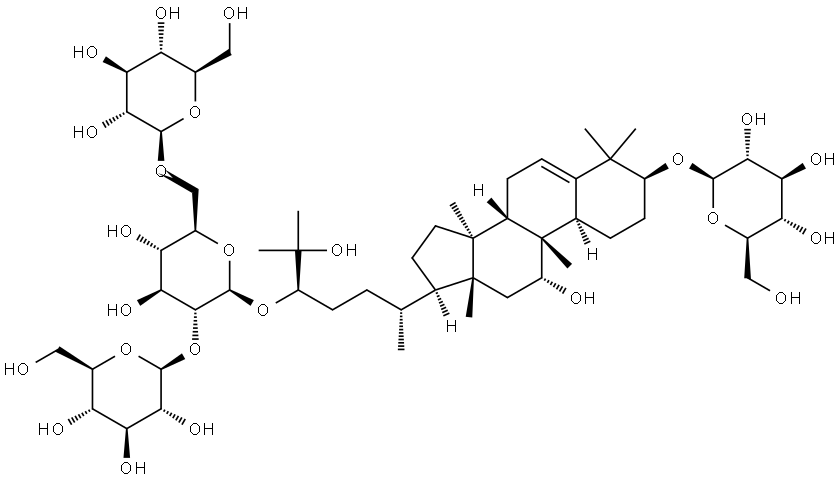 翅子罗汉果I, 126105-12-2, 结构式